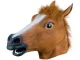 Latex Horse Head Mask for Costume Parties and Halloween, brown