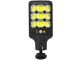 Outdoor Solar COB LED Street Lamp with Motion Sensor and Remote, Black
