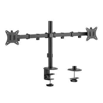 Maclean MC-754N Desk Mount for 2 Monitors, 17-32", VESA, Black