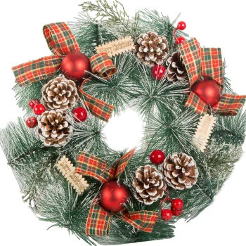 Christmas Decorative Wreath for Doors and Walls, 30 cm