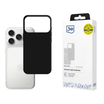 3mk Silicone Phone Case Cover iPhone 17 Pro - Black