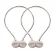 Magnetic Curtain Tiebacks, Beige, 2 Pcs