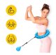 Обруч Hula Hoop 4Fizjo с утяжелителем и массажем, синий