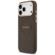 Guess Peony Hot Stamp MagSafe Case for iPhone 17 Pro Max Brown
