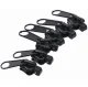 Universal Zipper Repair Kit with 6 Replacement Sliders, Black