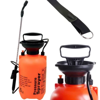 Garden Manual Pressure Sprayer with Long Lance, 5L, Orange