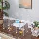 Modular Small Animal Playpen for Hamsters Guinea Pigs, White