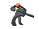 Quick-release woodworking clamp with one-hand grip, 205 mm, black