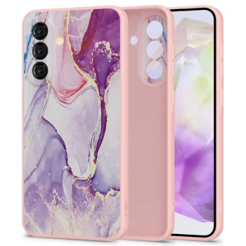 Tech-Protect Icon Phone Case Cover Samsung Galaxy A36 5G - Marble - Pink