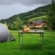 Gotel L71D1 Folding Aluminum Camping Table, 80x40 cm