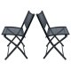 Gotel O13A Folding Garden Chairs, Polyrattan, 2 pcs