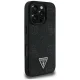 Guess Grained Hot Stamp Peony Triangle Logo MagSafe Phone Case Cover iPhone 16 Pro Max - Black
