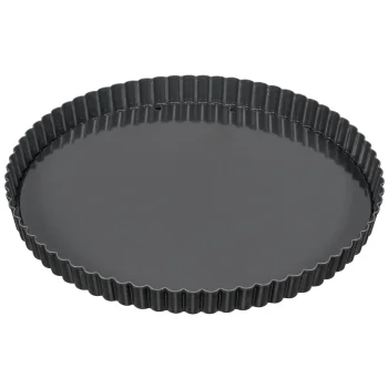 KAISER La Forme Plus Quiche and Tart Tin with Lifting Base 32 cm, Black