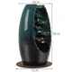 Ruhhy 22655 Ceramic Backflow Incense Burner Waterfall with 55 Cones