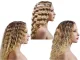 Hair Waver & Crimper with 3 Heat Settings 160-200 °C, 285-345 W