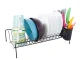 Metal Dish Drainer Rack, Black