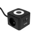 Huslog Cube Extension Cord with LED Light HUS1001, Black