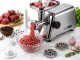 Electric Meat Grinder 800W Stainless Steel with 3 Plates, Silver