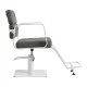 Hairdressing Chair Gabbiano Porto, Grey with White Base