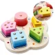 Bakalu KZ0901 Wooden Shape Sorter and Stacker
