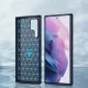 Hurtel Carbon Silicone Case for Samsung Galaxy S23 Ultra Blue