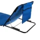 Trizand Beach Mat with Backrest and Pillow 150x50 cm, Blue