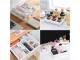Modular Cutlery Drawer Organizer XXL, 8 Pieces, White/Grey