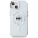 Karl Lagerfeld IML Metal Karl Head MagSafe Case for iPhone 15, White