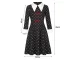 Wednesday Addams Kids Costume Dress, 135-145 cm