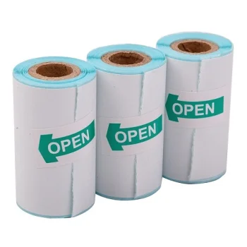Sticker Paper for HiSmart WP9520 Thermal Printer, D30x52 mm, 3 Rolls, White