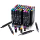 Double-Sided Alcohol Markers in Case 80 pcs + Stand