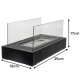 Tabletop Bio Ethanol Fireplace Kaminer 26301, 35x18x16.5 cm, Black