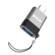 BWOO BZ-35 USB-A to USB-C OTG Adapter, Grey