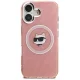 Karl Lagerfeld IML Choupette Head Logo MagSafe Case for iPhone 16, Pink