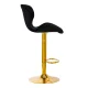 4Rico QS-B15 Bar Stool, Black Velvet