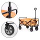 Saliekamie dārza un pludmales transporta ratiņi 100 kg, MultiGarden, oranžs