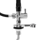 Gabbiano Waterfall Mixer Tap for Hairdressing Wash Units, Black / Chrome
