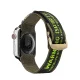 Dux Ducis Strap for Apple Watch 49/45/44/42 mm (Outdoor Version), Nylon Band, Black/Green