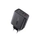 Acefast A9 Wall Charger 2x USB Type C 40W, PPS, PD, QC 3.0, black