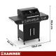 Kaminer Varen Black 4.0 Gas Grill 3+1 13.5kW with Cast Iron Grate