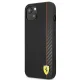 Ferrari iPhone 13 mini Case On Track Carbon Stripe, Black