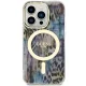 Guess iPhone 14 Pro Case Leopard MagSafe, Blue