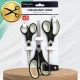 Universal Scissors Set of 3 Stainless Steel Danyson, White Black