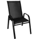 Gardlov 25290 Garden Chairs, Set of 2, Black