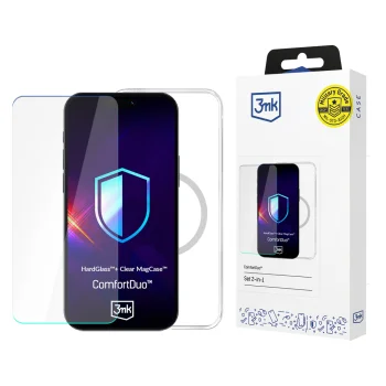 3Mk Protection ComfortDuo Clear MagCase Set for iPhone 17, Transparent