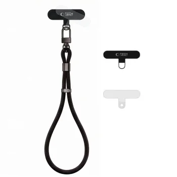 Tech-Protect C11S Rope Phone Wrist Strap - Black