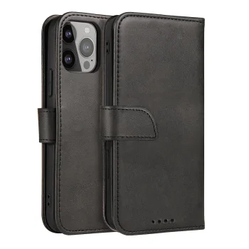 Magnet Case elegant case cover case with a flip and stand function iPhone 14 Pro Max black