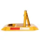 Multistore Folding Parking Barrier with Key Lock, 30 cm, Reflective
