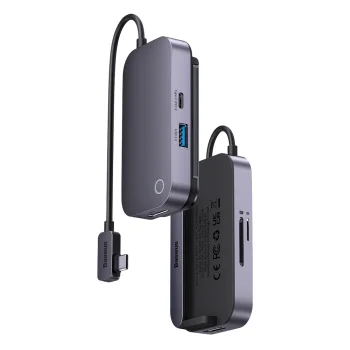 Baseus PadJoy universal 6in1 USB-C USB-C HUB  tablet / smartphone - dark gray