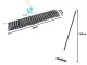 Floor scrubbing brush squeegee water scrubber powerful 2-in-1